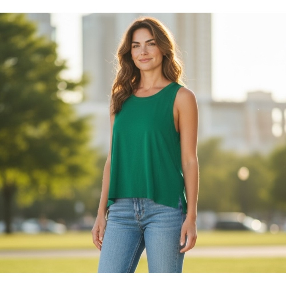 NEW Universal Standard Green Swing Tank Top Size XS Active Lounge
